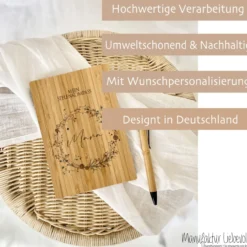 Tagebuch personalisiert Notizbuch mit Namen A5 Journal Mädchen Frauen Männer Teenager Geschenk Schreibheft Journal Notizheft Kugelschreiber