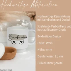 Tasse Busenfreundin Kaffeetasse Beste Freundin Geschenk Kaffeebecher Brüste Tasse Lustig Freundschaft Best Friends