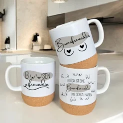 Tasse Busenfreundin Kaffeetasse Beste Freundin Geschenk Kaffeebecher Brüste Tasse Lustig Freundschaft Best Friends