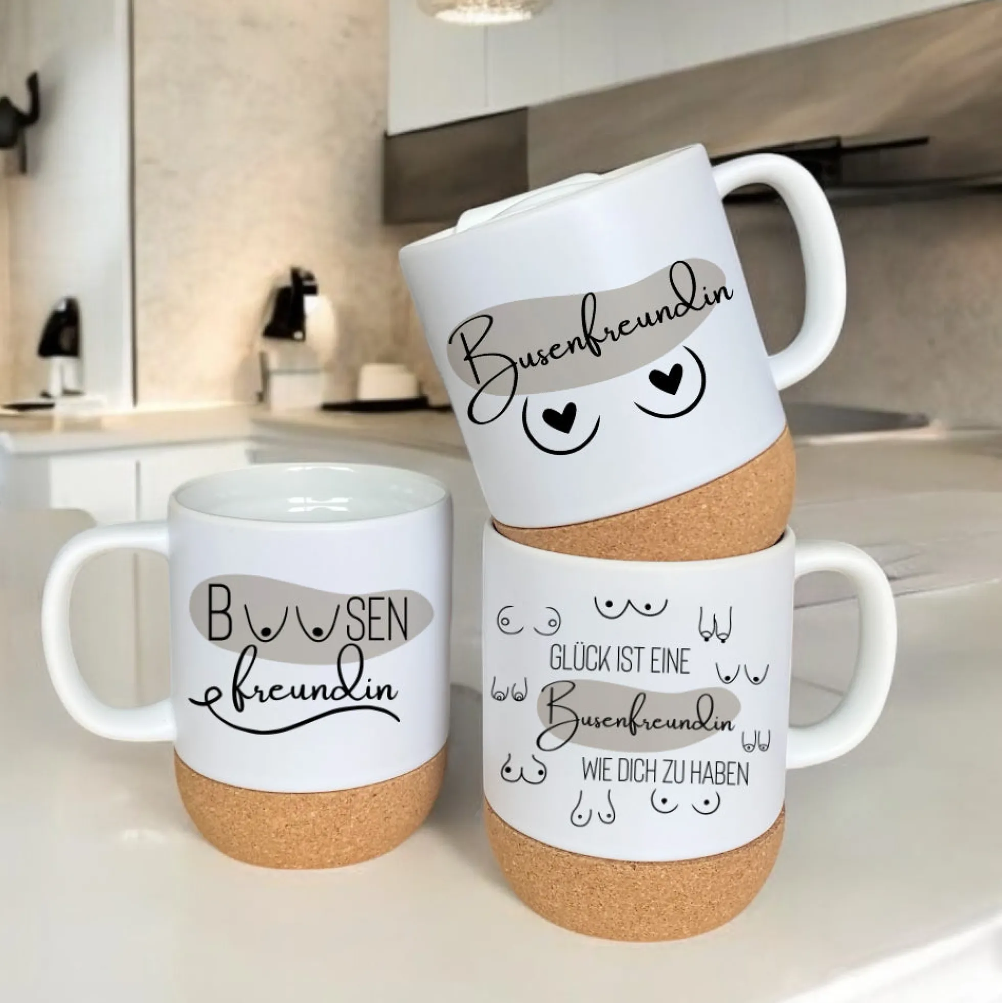 Tasse Busenfreundin Kaffeetasse Beste Freundin Geschenk Kaffeebecher Brüste Tasse Lustig Freundschaft Best Friends