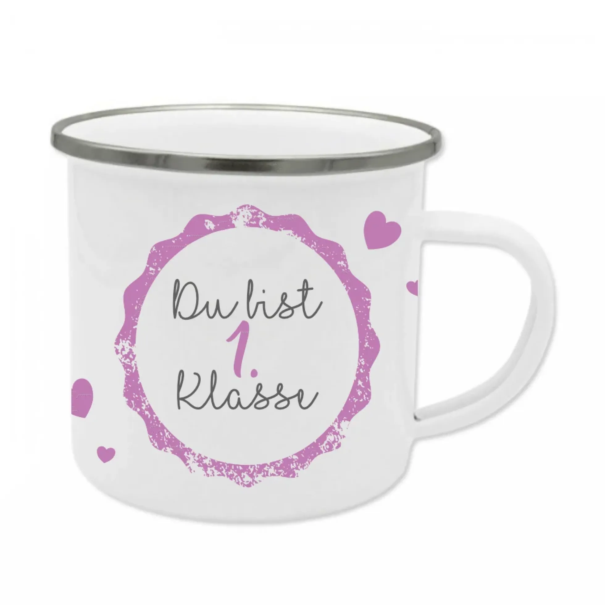 Tasse "Du bist 1. Klasse" zum Schulbeginn | Geschenkidee zur Einschulung für Mädchen u. Jungen | Originelle Geschenkidee mit DIY Ideen zum Schulbeginn | 2 Farbvarianten zur Auswahl