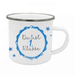Tasse "Du bist 1. Klasse" zur Einschulung | Geschenk zum Schulbeginn für Jungen u. Mädchen | Kreative Geschenkidee zum Schulstart | 2 Farbvarianten zur Auswahl