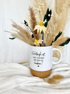 Tasse "Glück, ist eine Tochter wie Dich zu haben", Geschenkidee mit Botschaft