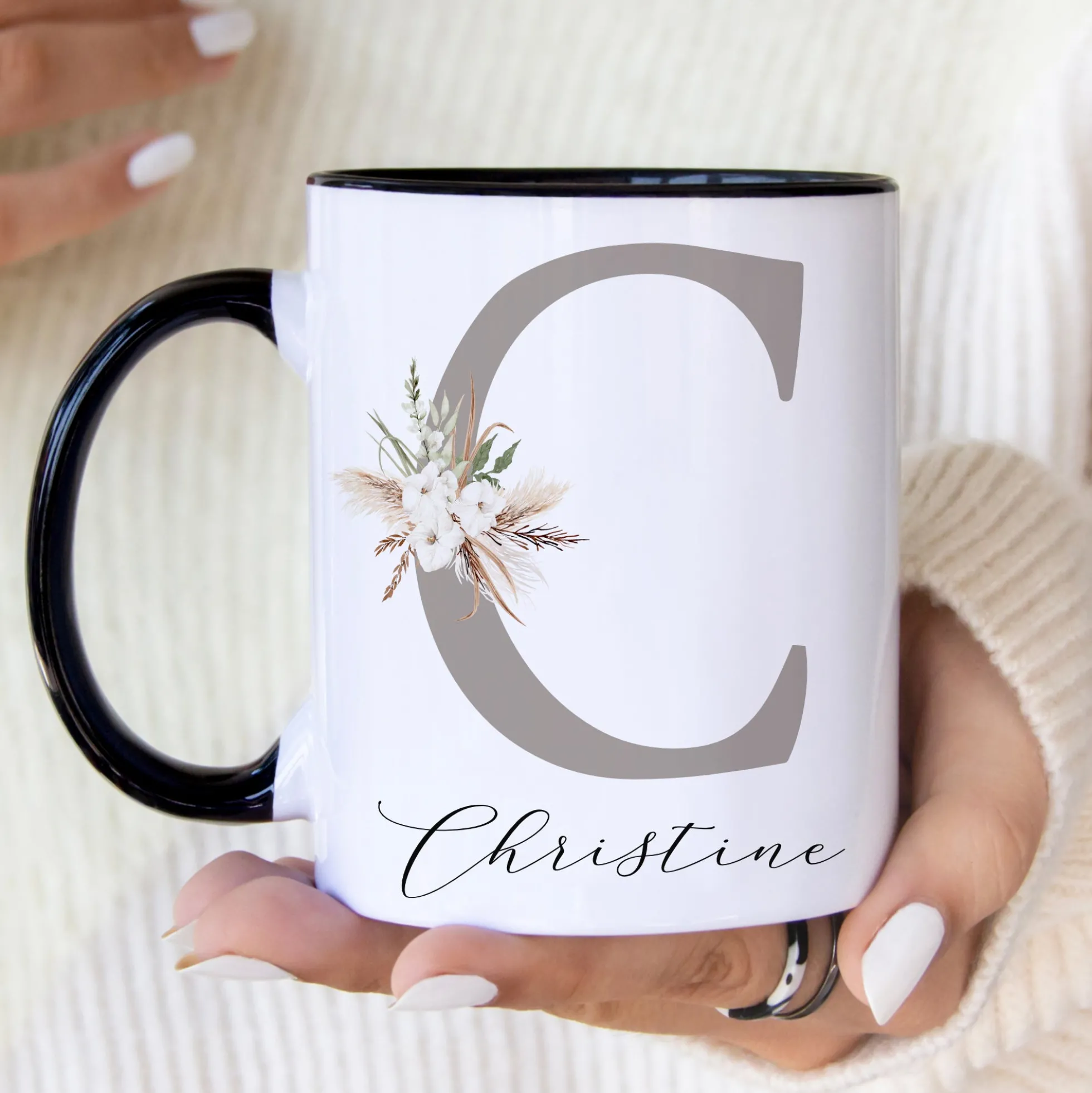 Tasse "Lehrerin mit Herz" | Personalisiertes Geschenk als Dankeschön und zum Abschied | Keramiktasse mit Namen und Buchstaben