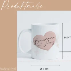Tasse mit Name Herz Buchstabe Geschenk Hebamme Danke Erzieherin Lehrerin Freundin Wunschtext Schwester Ärztin uvm.