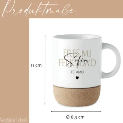 Tasse mit Namen Spruch auf spanisch Kaffeetasse, Tee Tasse Geschenk Geburtstag, Te amo Geschenk Frau Mama Freundin Geburtstagsgeschenk Valentinstag