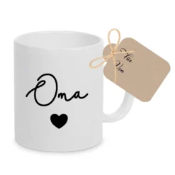 Tasse mit Namen und Schriftzug aus Keramik | Geschenk für Frauen und Männer | Personalisierung individuell anpassbar | 6 Motivvarianten zur Auswahl