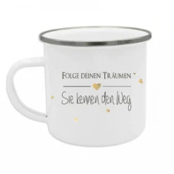 Tasse mit Spruch "Folge deinen Träumen" | Besonderes Geschenk und persönliche Geschenkidee | Tassengeschenk inkl. Geschenkanhänger