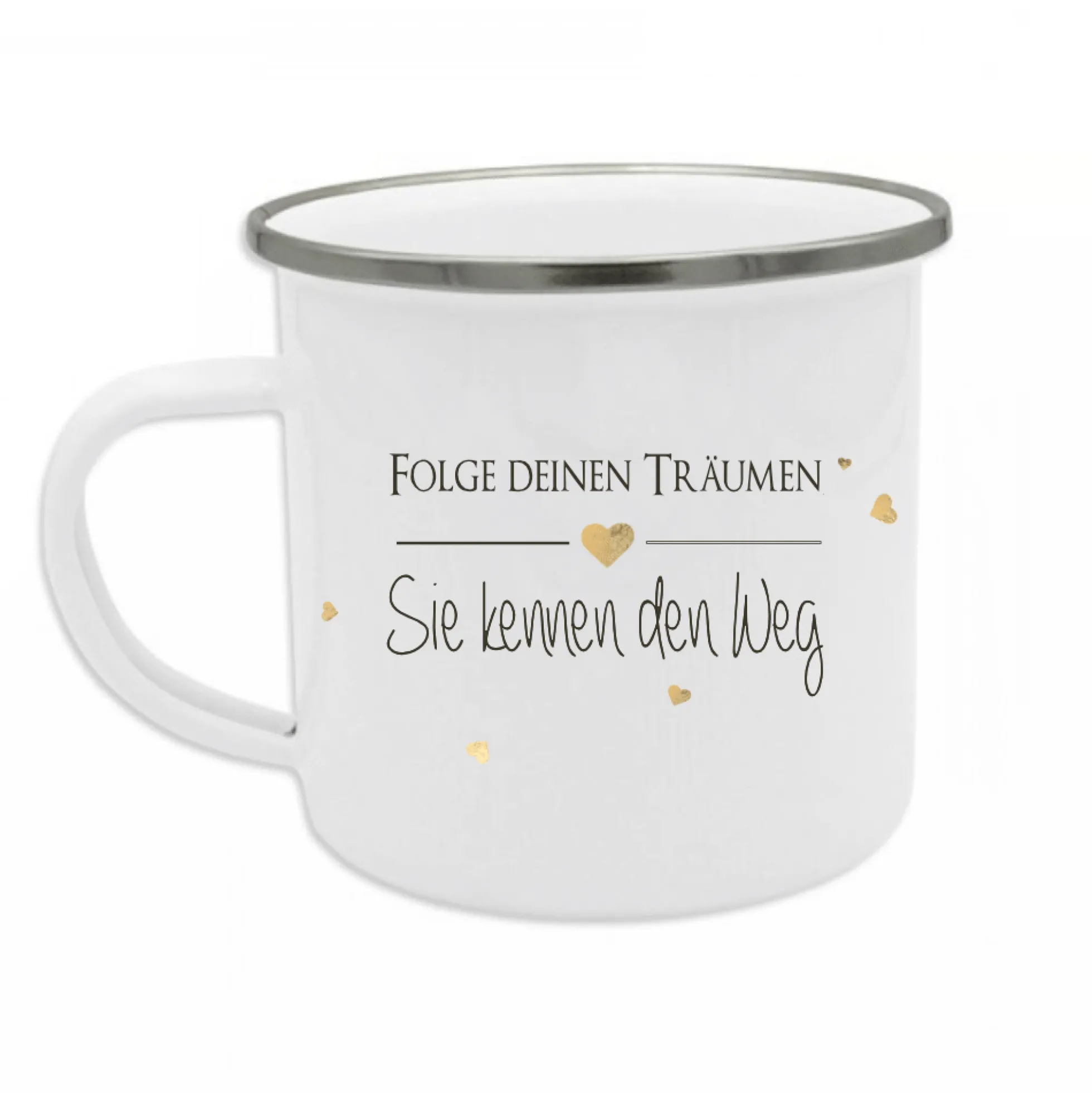 Tasse mit Spruch "Folge deinen Träumen" | Besonderes Geschenk und persönliche Geschenkidee | Tassengeschenk inkl. Geschenkanhänger