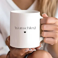 Tasse mit Wunschtext und Namen aus Keramik | in 5 Farben erhältlich