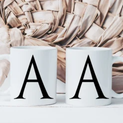 Tasse Personalisiert Buchstaben Tasse mit Anfangsbuchstaben Keramiktasse