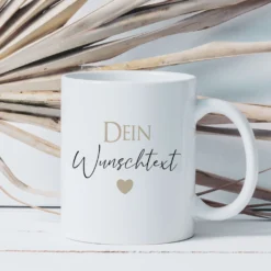 Tasse personalisiert, Kaffeetasse mit Wunschtext, Namen aus Keramik