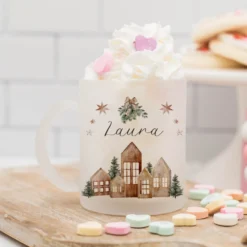 Tasse Weihnachten Personalisiert Glastasse Weihnachtsgeschenk Glühweintasse Weihnachtspunsch Name Geschenk Nikolaus | Große Motivauswahl