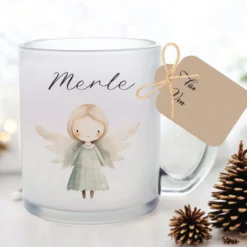 Tasse Weihnachten Personalisiert Glastasse Weihnachtsgeschenk Glühweintasse Weihnachtspunsch Name Geschenk Nikolaus | Große Motivauswahl