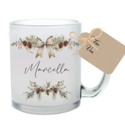 Tasse Weihnachten Personalisiert Glühwein Geschenk Weihnachtspunsch Wichtelgeschenk Nikolaus Glastasse Frau Freundin | Große Motivauswahl