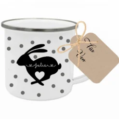Tasse zum Osterfest mit dem Namen personalisiert | Perfekte Geschenkidee zu Ostern | Ideales DIY Geschenk | 3 Motivvarianten zur Auswahl