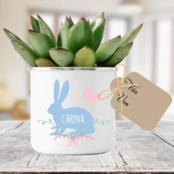 Tasse zu Ostern mit Osterhase und Namen personalisiert | Schöne Geschenkidee zum Osterfest | 3 Motivvarianten zur Auswahl