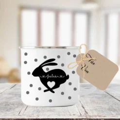 Tasse zu Ostern mit Osterhase und Namen personalisiert | Schöne Geschenkidee zum Osterfest | 3 Motivvarianten zur Auswahl