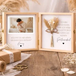 Taufe Geschenk Patentante - Patenonkel fragen | Personalisierte Holzbox mit Namen | Willst du meine Patentante / mein Patenonkel werden