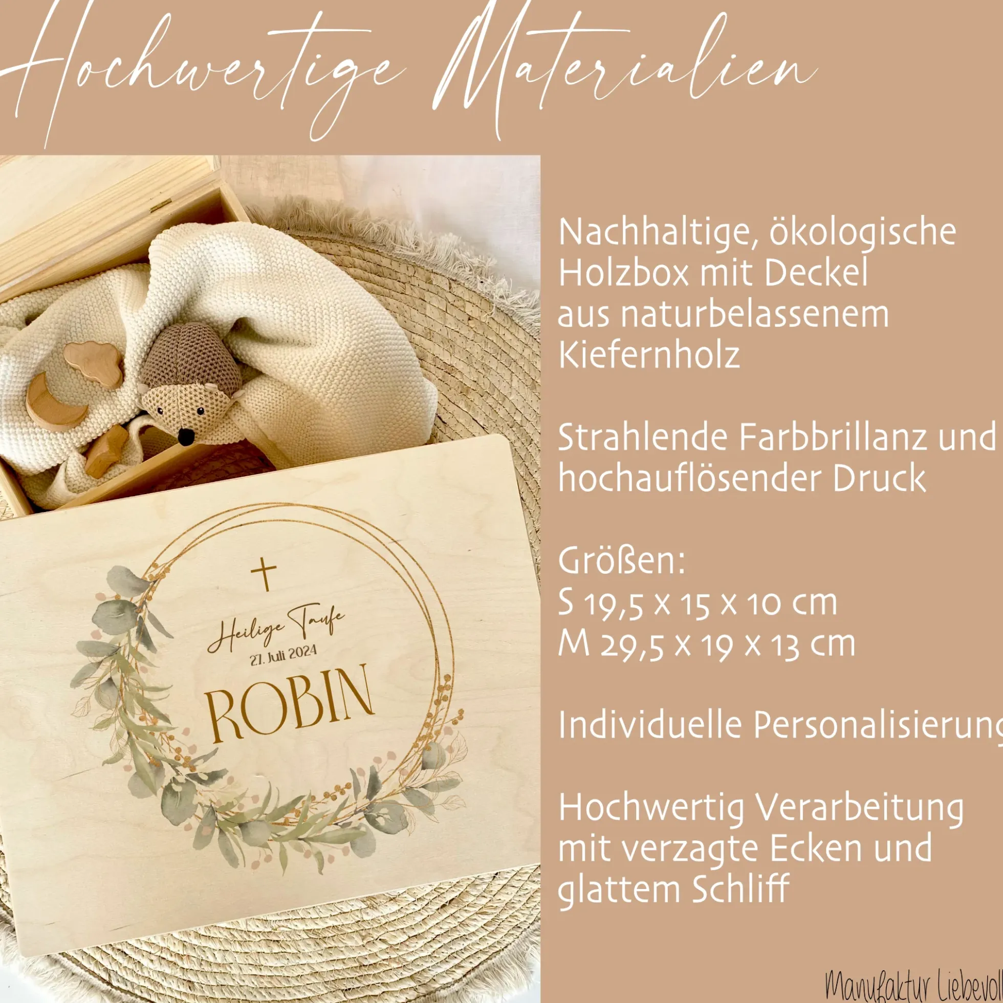 Taufgeschenk Erinnerungskiste Baby Erinnerungsbox Babygeschenke Taufe Geschenk Baby Name Holzkiste Jungen Taufgeschenk Mädchen Kind Holzbox