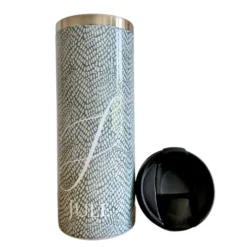 Thermobecher Animal Print | Personalisiert mit Namen, Buchstaben u. Tiermuster | Isolierter Trinkbecher to go | 5 Motivvarianten