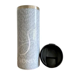 Thermobecher Animal Print | Personalisiert mit Namen, Buchstaben u. Tiermuster | Isolierter Trinkbecher to go | 5 Motivvarianten