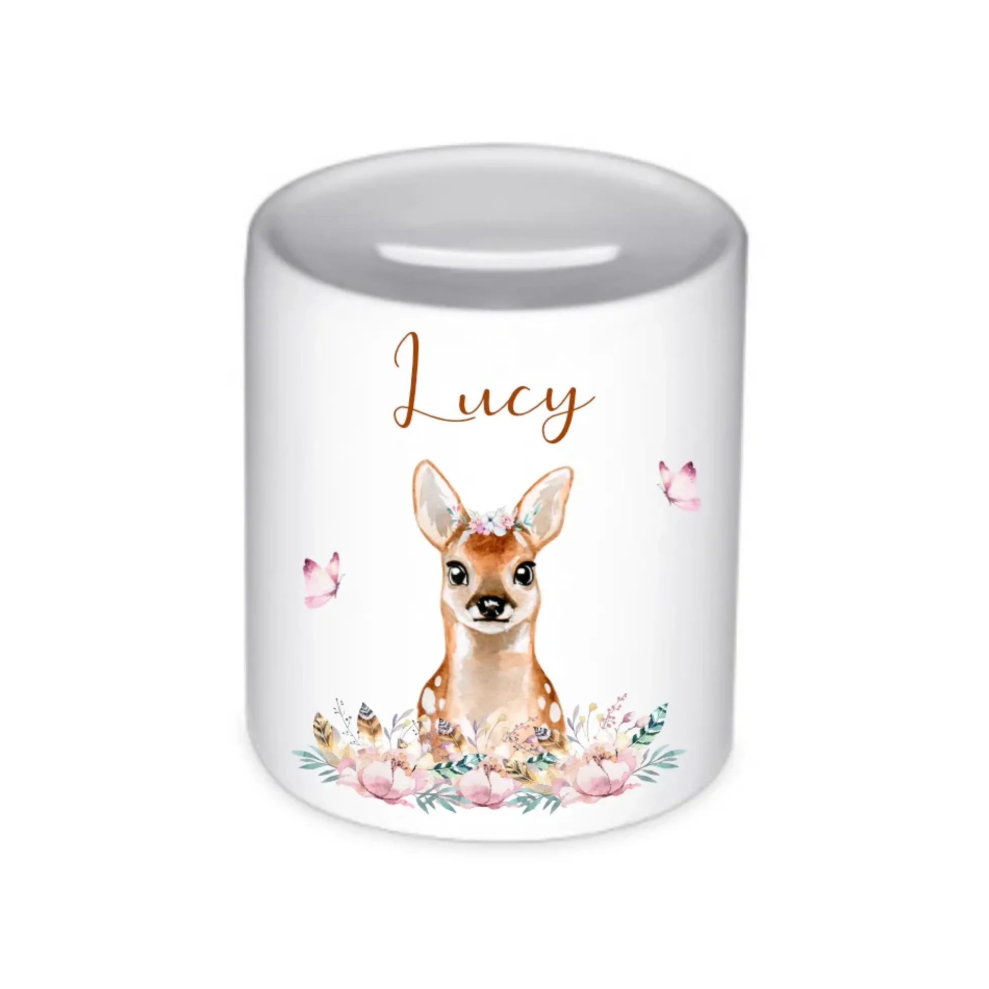 Tiermotiv Spardose Elefant mit Namen für Kinder | Personalisiertes Geschenk für Mädchen u. Jungen | Originelles Geldgeschenk u. handgefertigte Geschenkidee | 11 Motive zur Auswahl
