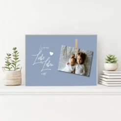 Tolles Fotogeschenk aus Holz für werdende Eltern | Holzbild mit Spruch 