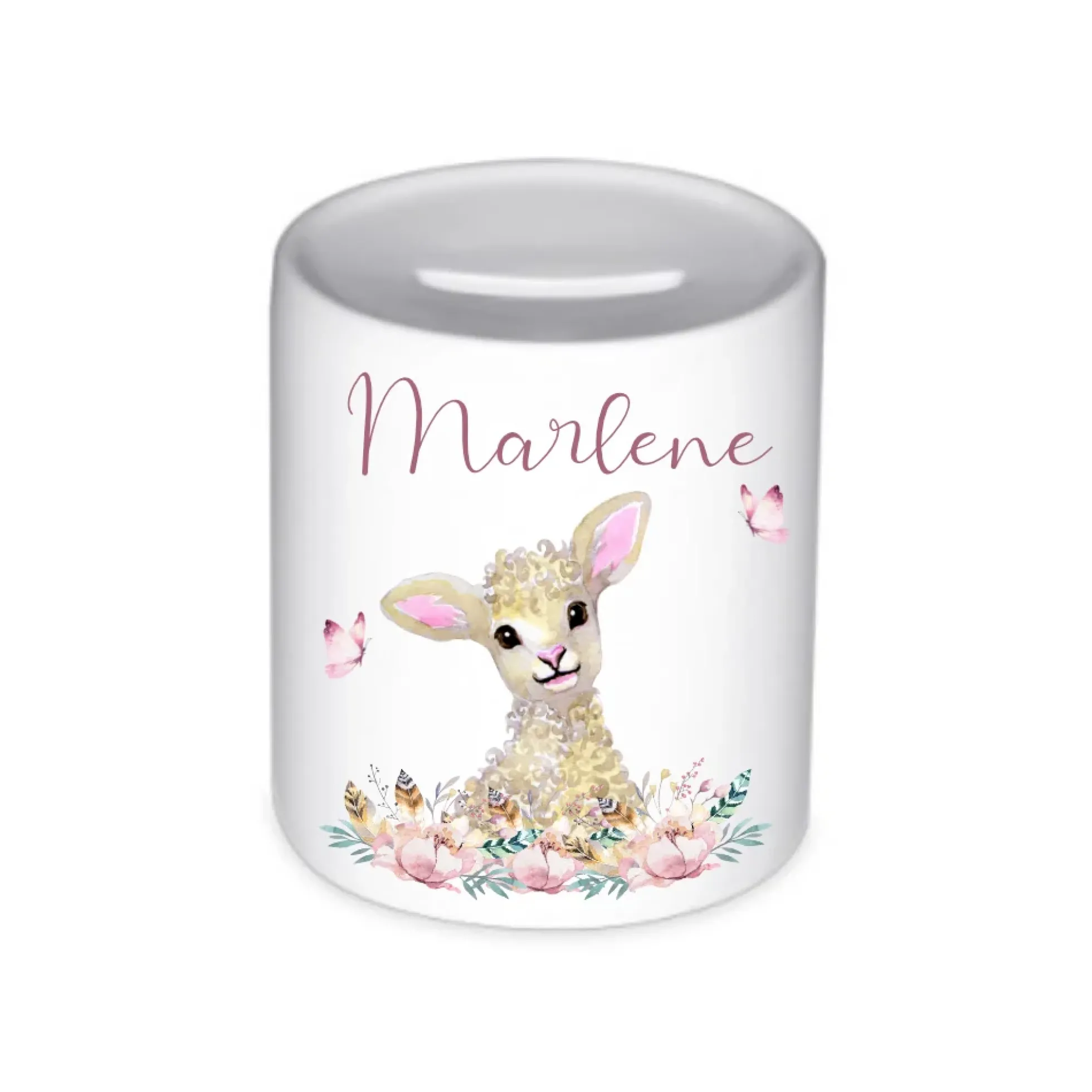 Tolle Spardose Hase mit Herz mit Namen für Kinder | Personalisiertes Geschenk für Mädchen u. Jungen | Originelles Geldgeschenk u. handgefertigte Geschenkidee | 11 Motive zur Auswahl