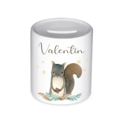 Tolle Spardose Hase mit Herz mit Namen für Kinder | Personalisiertes Geschenk für Mädchen u. Jungen | Originelles Geldgeschenk u. handgefertigte Geschenkidee | 11 Motive zur Auswahl