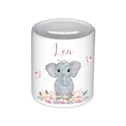 Tolle Spardose Hase mit Herz mit Namen für Kinder | Personalisiertes Geschenk für Mädchen u. Jungen | Originelles Geldgeschenk u. handgefertigte Geschenkidee | 11 Motive zur Auswahl