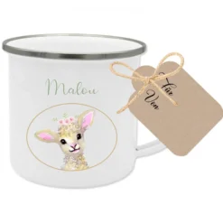 Tolle Tasse für Kinder mit einem braunen Hasen u. dem Namen des Kindes | Liebevolle u. personalisierte Geschenkidee für Jungen u. Mädchen | 5 Motivvarianten zur Auswahl