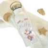 Trinkflasche "Elfen Fee" für Mädchen personalisiert mit Namen | Thermosflasche aus Edelstahl mit Bambusdeckel für Kinder Teenager Schule Kita 500ml