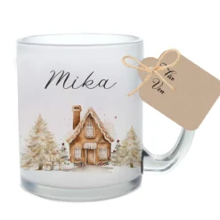 Weihnachten Personalisierte Tassen Weihnachtstasse mit Namen Weihnachtsgeschenk Glühweintasse Punsch Nikolaus Glastasse Manufaktur Liebevoll Große Motivauswahl
