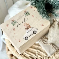 Weihnachten Personalisiert Holzbox Geschenk Frohe Weihnachten Holzkiste Personalisierte Heiligabend Box Weihnachtsbox Geschenkverpackung