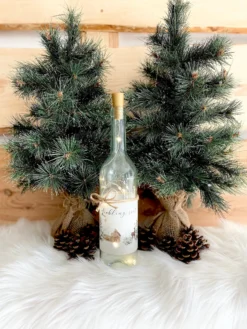 Weihnachtliches Flaschenlicht