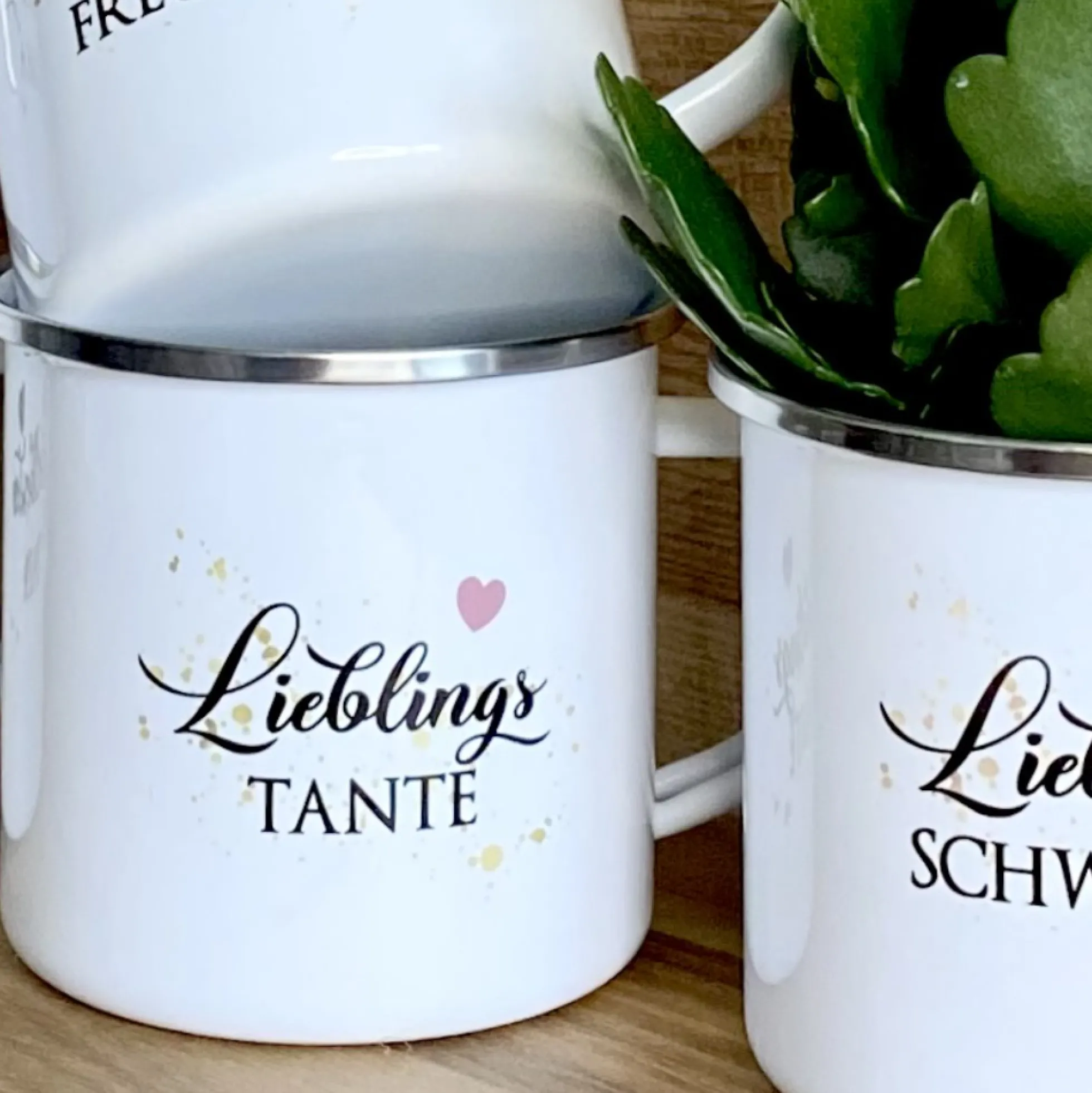 Weltbester Ehemann Tasse aus Emaille | Originelle Geschenkidee für Ihn | 12 Motivvarianten zur Auswahl