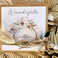 Wunscherfüller mit Wunschtext - Geldgeschenk Geschenkbox Geschenkverpackung Personalisiert | Geburtstag, Hochzeit, Jugendweihe, Konfirmation, Kommunion